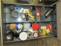 Loose Contents of Drawer, Hardware , Tape, Misc
