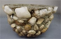 Cement and Rock Planter