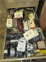 Loose Contents of Drawer, Electrical Covers,
