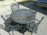 Cast  Aluminum Table and Chairs