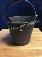 Antique brass well bucket