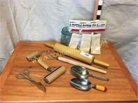Rolling pin, pastry roller scoops and more