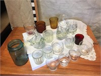 Large lot of votive candle holders