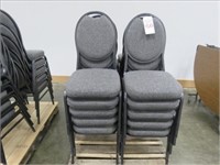 LOT, (10) PADDED STACKING CHAIRS ON THIS PALLET
