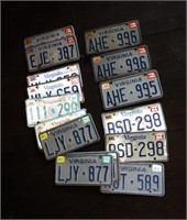 Stack of (16) Vintage 1970’s license plates