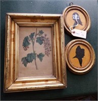 Pair of framed George and Martha Washington