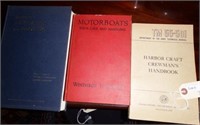 (3) Nautical books: Harbor Craft Crewmans