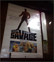 Vintage Doc Savage poster, Cape Charles, VA