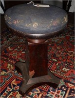 Empire pedestaled Piano stool