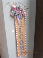 Wooden Welcome Sign