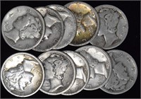 Mercury dimes (10 - older dates)