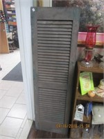 Vtg. Wooden Shutter 60 x 18 in.