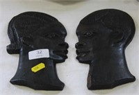 Pair of African Plaques