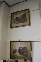 Pair of watercolours by Barry Fryer, good frames