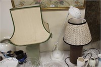 2  Table lamps and desk lamp