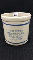 Redwing Stoneware Adv. Beater Jar