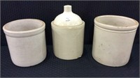 Group of 3 Stoneware Pieces Including