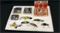 Collection of Old Fishing Lures Including