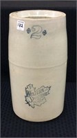 2 Gal Churn Front Marked Western Stoneware Co.