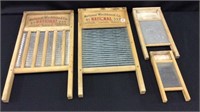 Lot of 4 Various Washboards Including