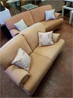 C2820 couch and loveseat coral color