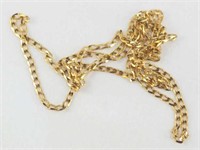 9ct yellow gold open curb link necklace