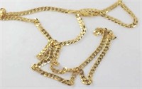 Italian 9ct yellow gold necklace
