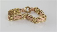 9ct yellow & rose gold bracelet