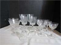 30 Pcs. Lenox/Fostoria Glassware-wine glasses,