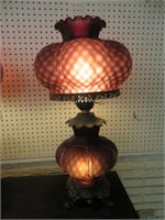 GONE WITH THE WIND STYLE DARK PURPLE LAMP 30"T