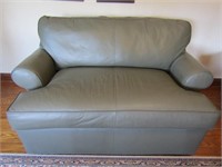 Ethan Allen Leather Love Seat-63"L