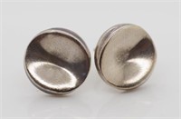 Pair of vintage Georg Jensen silver earrings