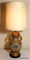 Urn Style Lamp with Ivory Shade