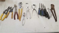 Group of Tools- Screwdrivers, Pliers,  & More