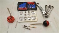 Group of Tools- Ratchet Wrenches, Wrench Heads &