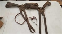 (2) Harness Breast Collar Pieces & Single Spur