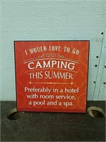 Camping Quote Sign