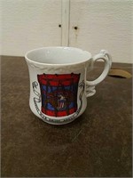 Vintage Royal Crown Mustache Mug