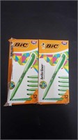 (2) Boxes of Bic  Green Highlighters- New