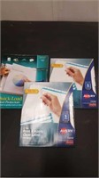 Box of Sheet Protectors & (2) Print & Apply