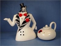 Two various novelty ceramic teapots