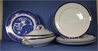 Six piece vintage Wedgwood part dinner service