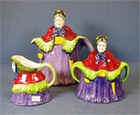 Three piece 'Little Old Lady' teaset