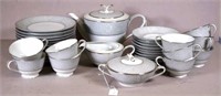 Thirty piece Noritake 'Damask' tea set