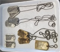 Traylot of Military Dog Tags