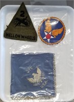 Vintage Military Patches & Ladies Handkerchief