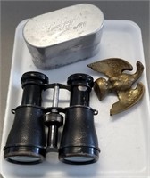 Vintage Binoculars, Luscor Goggles & Eagle Standar