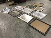 10 large picture frames