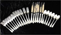 WALLACE "ROSE POINT" STERLING SILVER FLATWARE