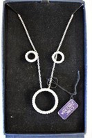 STERLING SILVER NECKLACE & EARRING SET